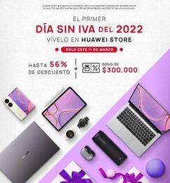 Ofertas de Día Sin IVA Tienda Huawei - Hasta el 56% de descuento + Bono de $300.000